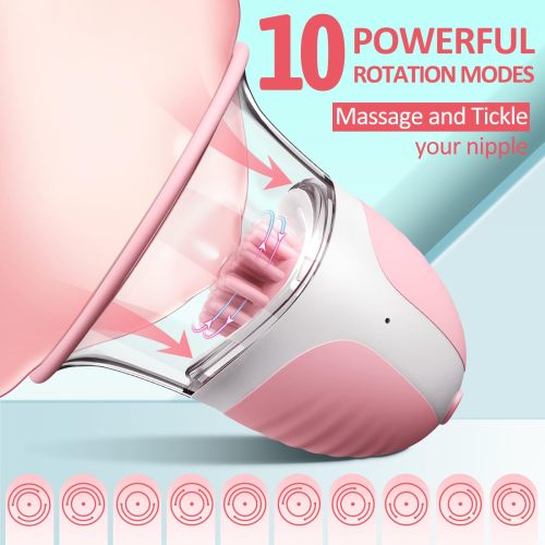 Buyging™ Vibrating Sucking 360° Rotational Stimulation Nipple Toy Clamps 2PCS