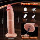 Buyging™ Fully Foreskin 10 Vibrating Dildo with Suction Cup Base 7.36 Inch