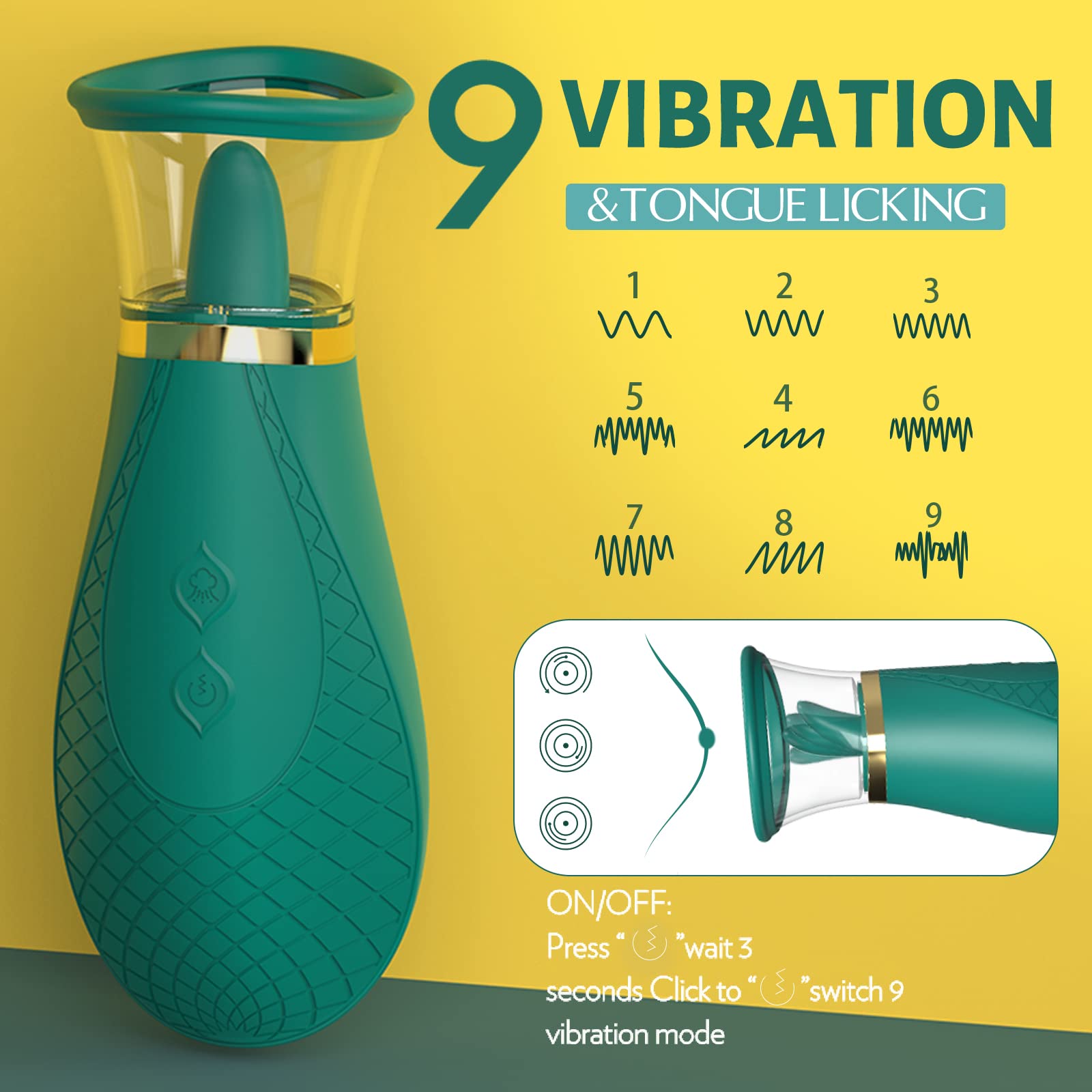 SCIONESS Sucking and Licking Clitoral Stimulator