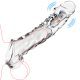 Buyging™ 3.6 Inch Clear Penis Sleeve Cock Ring Extender Ultra-Soft Penis Enlarger for Couples