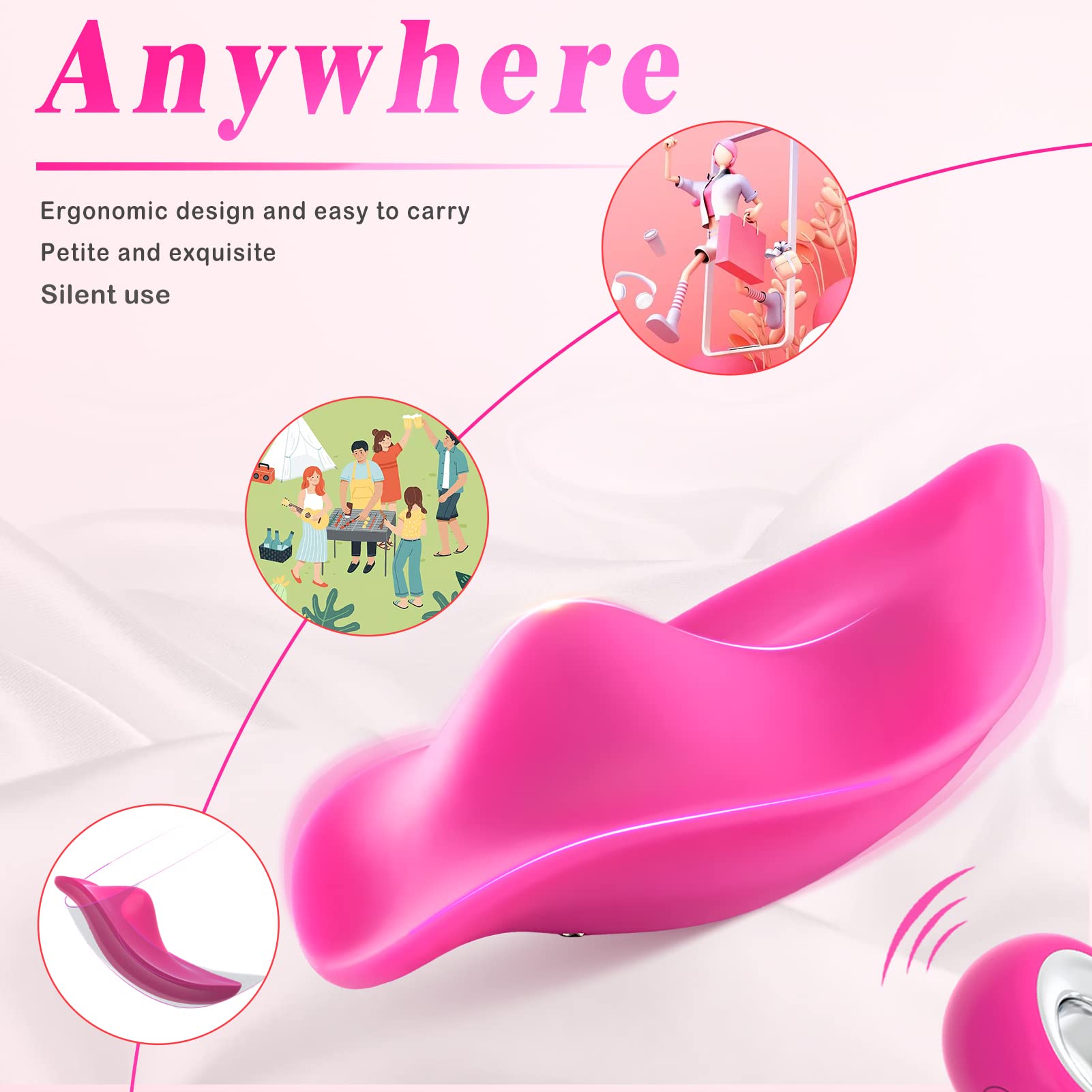 Wearable Panty Vibrators Adult Sex Toys for Women or Couples