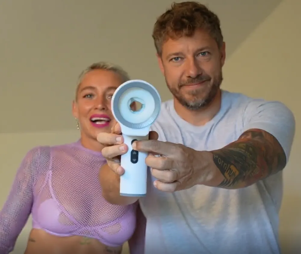 Fleshline™ 10 Vibrating Modes Anal and Vaginal 2-in-1 Handheld Masturbator photo review