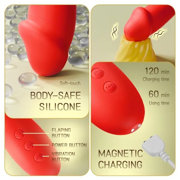G-Bliss Pro Vibrator with Flapping, Vibration and Clitoral Tapping