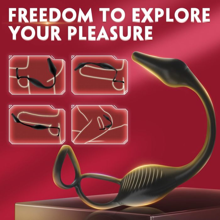 Buyging™ ARCHIE 4 in 1 Vibrating Prostate Massager and Cock Ring with Remote Control