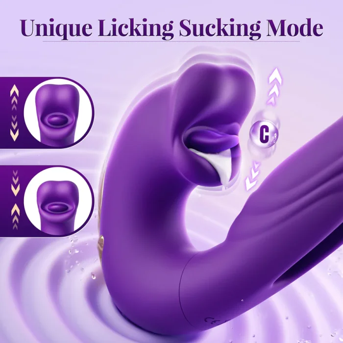 Buyging™ G-spot Vibrator Women Sex Toy with 7 Flapping Vibrating & 5 Licking Sucking Modes