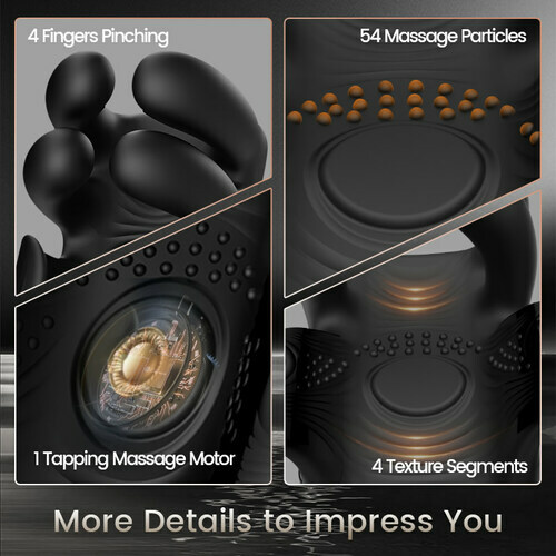 Buyging™ Automatic 10 Finger Pinchin & Tapping for Massage Therapy Penis Vibrator