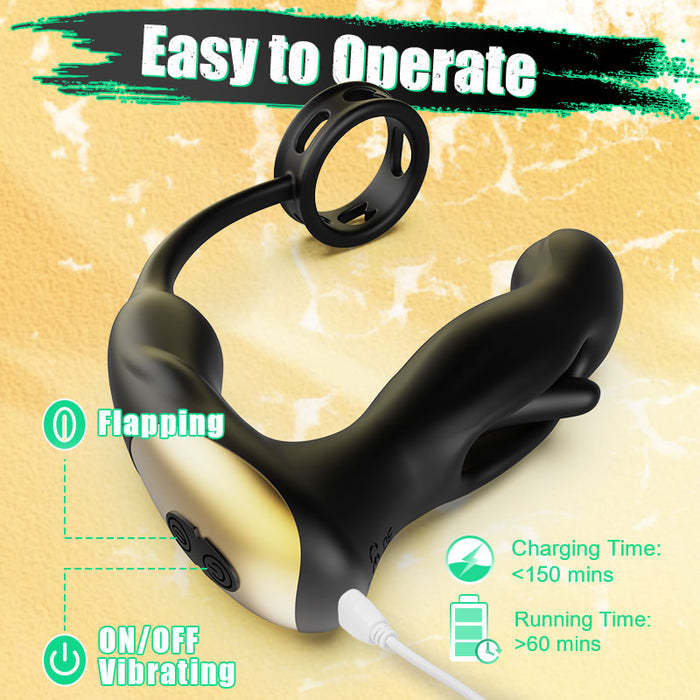 Buyging™ App Interactive 9 Tapping Vibrating P-spot Massage BPH therapies Anal Vibrator
