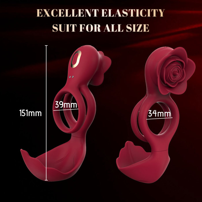 Buyging™ JRUEDEN Dual Modes 12 Vibrating Penis Ring