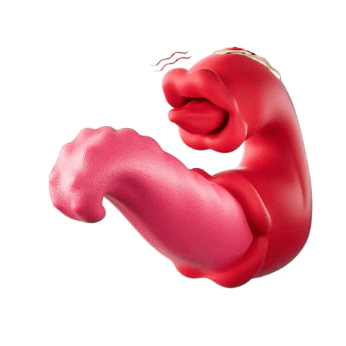 Buyging™ Twin Rose Tongue Teasing & Vibrating G Spot Vibrator
