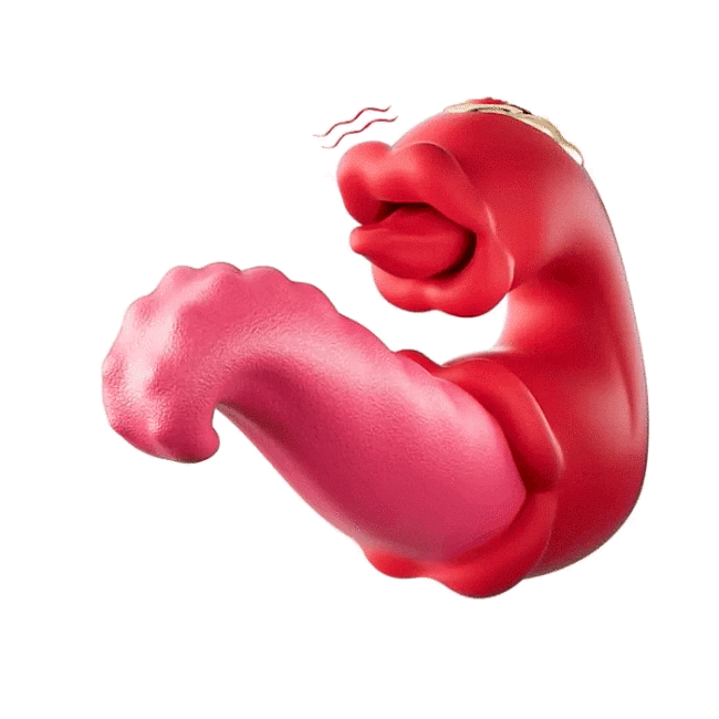 Buyging™ Twin Rose Tongue Teasing & Vibrating G Spot Vibrator