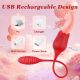Buyging™ G-spot Tongue Vibrator With 10 Licking Biting & Vibrating Modes