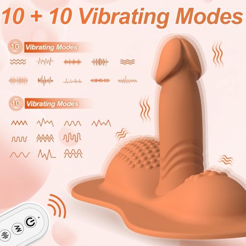 Buyging™ Remote Control Dual Motor Riding Vibrator Dildo With 10*10 Vibration Modes