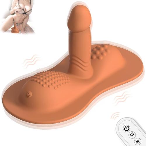 Buyging™ Remote Control Dual Motor Riding Vibrator Dildo With 10*10 Vibration Modes