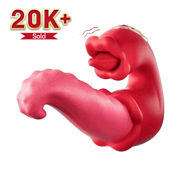 Buyging™ Twin Rose Tongue Teasing & Vibrating G-spot Vibrator