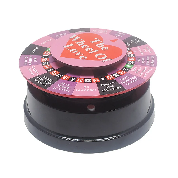 Hotlovevibe The Wheel Of Love Newlywed Couple Sex Game Foreplay Luminous Romantic Electric Taste Turntable