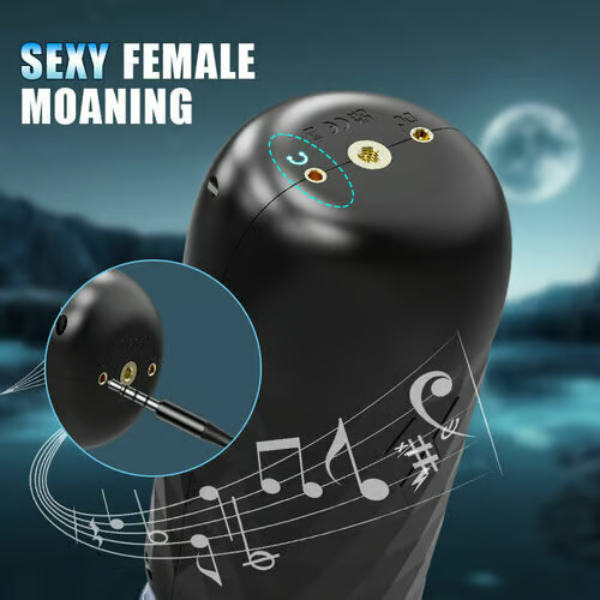 Hotlovevibe Hand-Free 7 Expansion Rotating Voice Function Male Sex Toys Automatic Male Masturbator