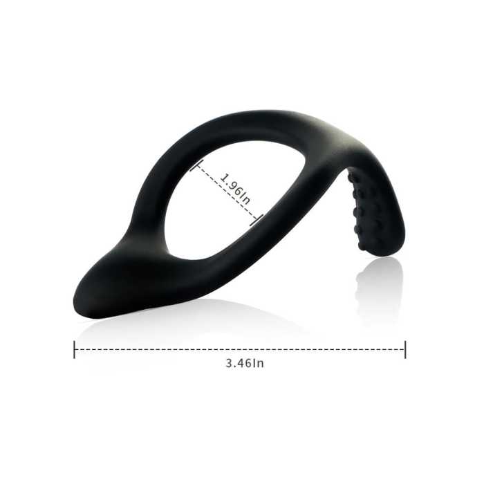 Silicone Cock Ring with Studded Teaser