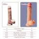 8 Mode Vibrating Dildo with Thrusting & Heating Functions Remote Control Sex Toys