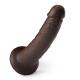 Black Manual Realistic Suction Cup Dildo