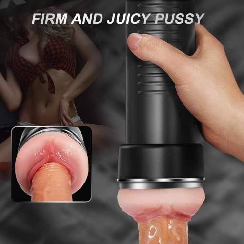 Edenlegend Black Flashlight-like Manual Masturbation Cup