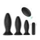 3Pcs 9 Vibrations Suction Cup Butt Plug Set