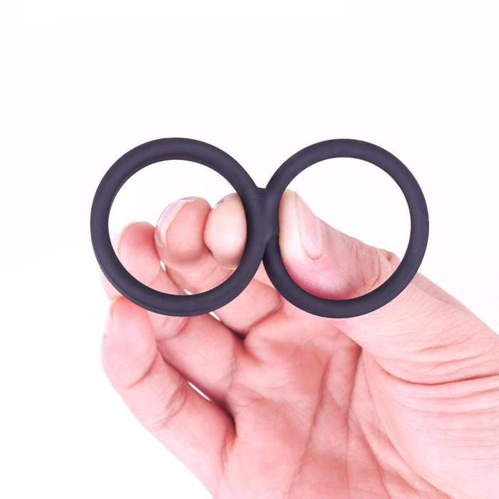 S-HANDE Silicone Erection Enhancing Dual Penis Ring