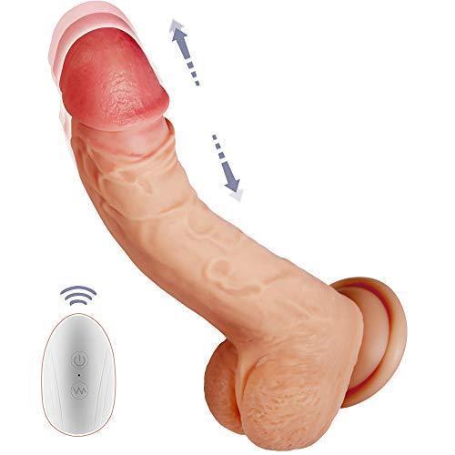 8 Mode Vibrating Dildo with Thrusting & Heating Functions Remote Control Sex Toys