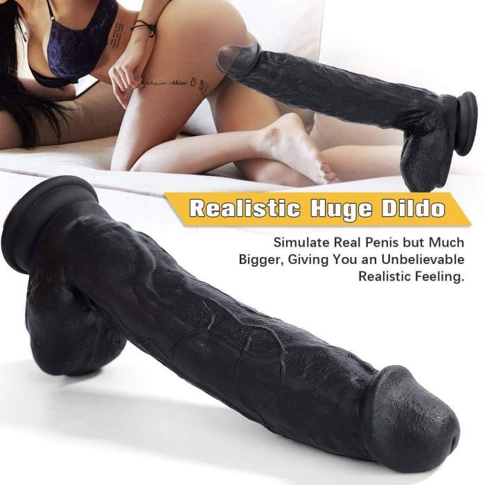 10.6 Inch Black Dildo | Huge Black Dildo