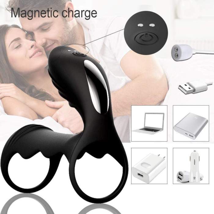 Edenlegend Vibrating penis Ring Sex Toy for Couples