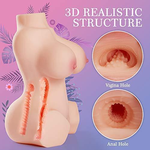 Edenlegend 11.46'' 3D Realistic Love Doll with Torso for Men Masturbation