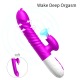 Double Tongue Vibrating dildo with Telescopic Rotating vibrators