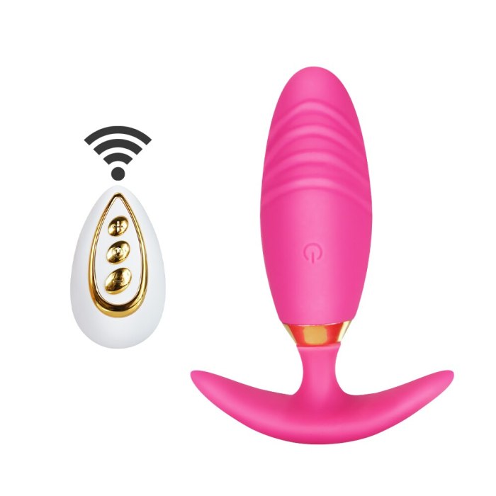 Edenlegend Wireless Soft Silicone Anal Butt Plug Prostate Massager Mini Bullet Clitoris Stimulator Erotic Vibrator Sex Toys for Women Men