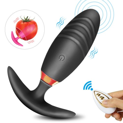 Edenlegend Wireless Soft Silicone Anal Butt Plug Prostate Massager Mini Bullet Clitoris Stimulator Erotic Vibrator Sex Toys for Women Men