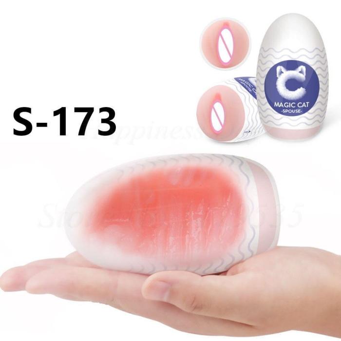 Men Masturbation Egg Sex Toys Medical Silicone Realistic Vagina Pocket Pussy for Male Masturbator