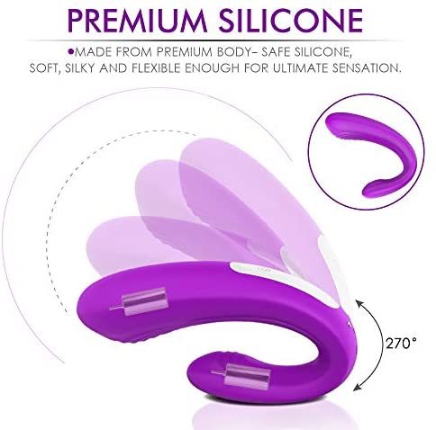 Rechargeable Clitoral & G-Spot Vibrator, Waterproof Couples Vibrator with 9 Powerful Vibrations, Wireless Remote Control Clitoris G Spot Stimulator, Adult Sex Toy for Women Solo Play or Couples Fun