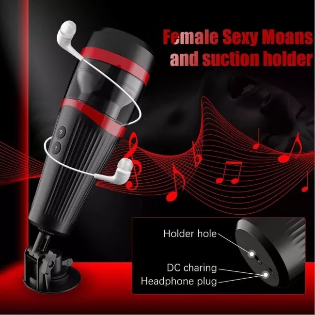 Edenlegend Handsfree Masturbator | Thrusting Sex Toy Vibrating Cup