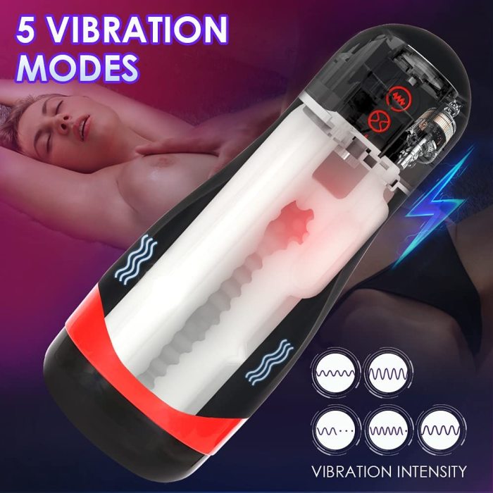 3 in 1 Electric Vibrating Male Sex Toy for Men Pleasure