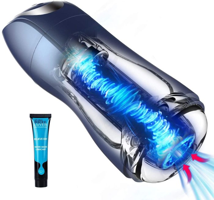 Electric Male Masturbator Cup with 5 Powerful Vacuum Suction 7 Vibrating Modes Oral Masturbators