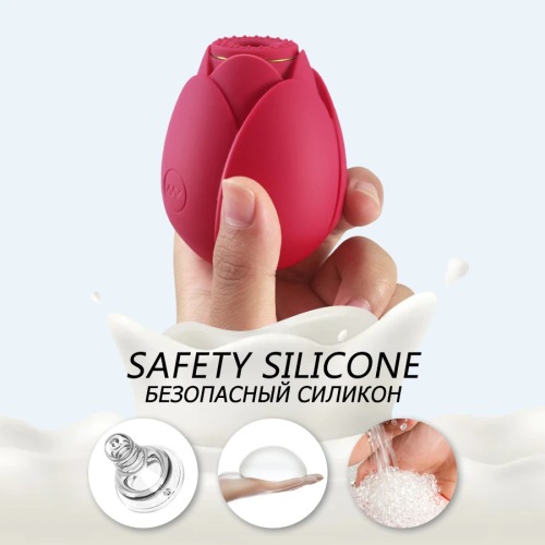 Rose Sucking Vibrator for Women Nipple Suck Clitors Stimulate Vagina Massager Waterproof Female Masturbator Sex Toys for Women