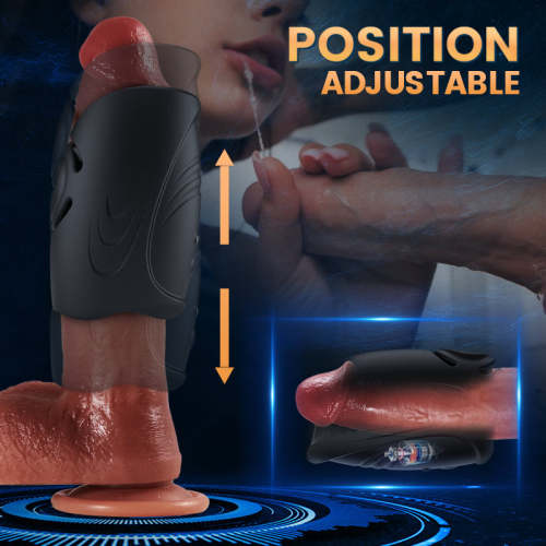 Boner-2 In 1 Flexible Handheld 10 Vibrating Stamina Training Male Masturbator