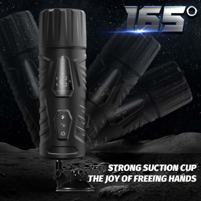 Carl-7 Thrusting & Rotating Modes with Strong Suction Cup for Penis Stimulation Male Masturbator Cup