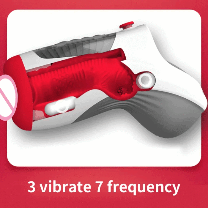 LETEN Red Lip Oral Sex Machine Tube Deep Throat Control Vacuum Suction Touch traction free contraction control