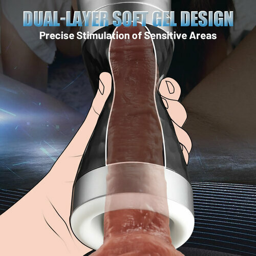 Harley 5-Speed Suction Deep-Throat Automated Oral Masturbators Male Sex Toys