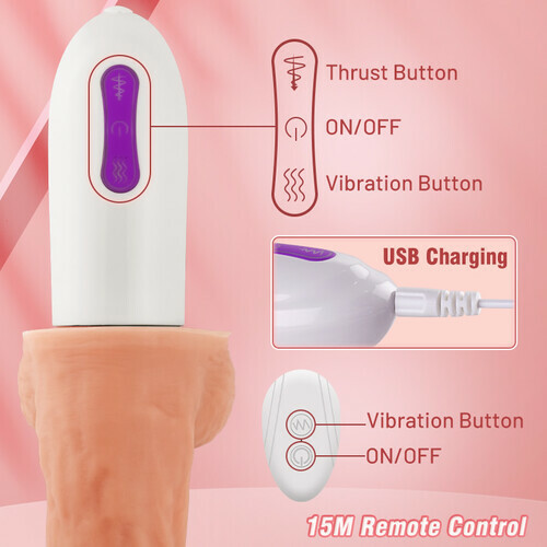 Renke Multi-angles 8 Thrusting Rotating Vibrating Heating Remote Control Sex Machine 11 Inch