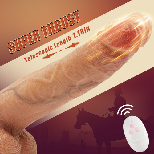 Outrider Vibrating Thrusting Thick Long Lifelike Dildo 10.43 Inch