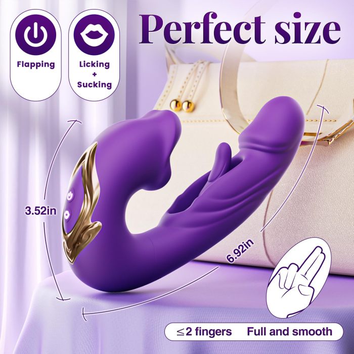 Koxten - G Spot Flapping Vibrator with 7 Flapping & Vibrating & Licking Modes