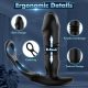 Thrusting Anal Plug Butt Plug Sex Toys 12 Vibrating & 3 Thrusting & Dual Cock Ring for Women Couples Remote Control