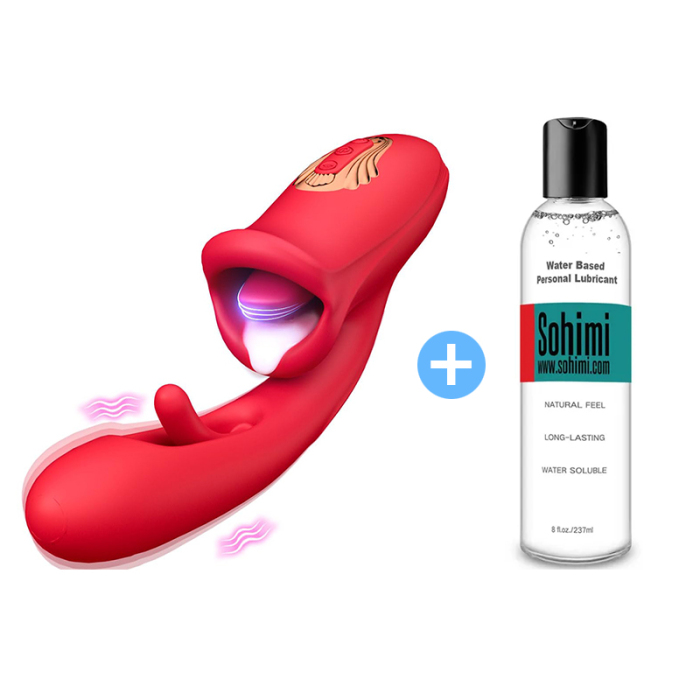 G Spot Vibrator Adult Sex Toys for Women, Tongue Clitoral Stimulator with 10 Licking Sucking 10 Vibration Modes Flapping  Anal Sex toys for Couples