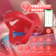 Edenlegend™ Flame Ring – 9 Vibration Modes Cock Ring, Silicone + ABS, App-Controlled & Customizable