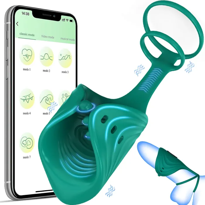 Edenlegend™ NeuroPulse-G9 – Smart Glans Trainer with 9 Vibration Modes, Silicone + ABS, App Enabled